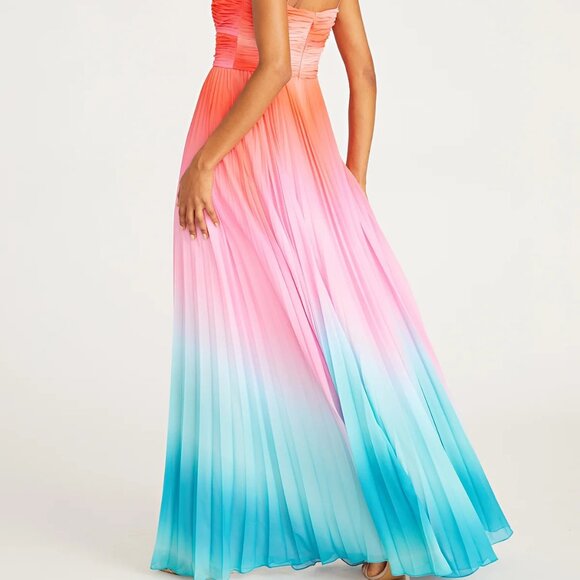 Amur Emmett Pleated Gown - Size 8 - Picture 3 of 14